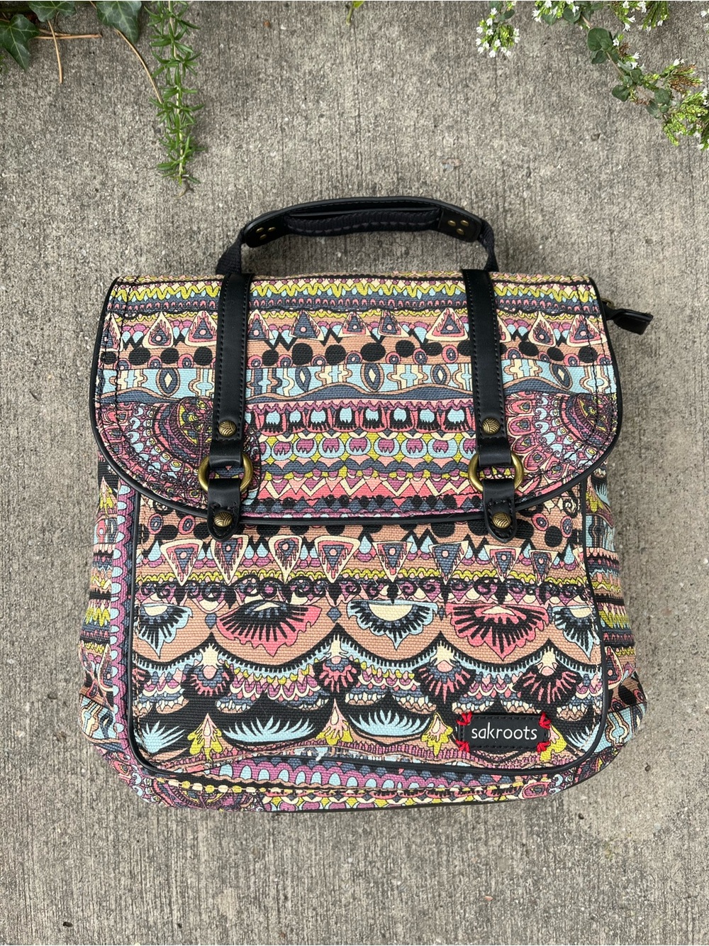 🆕 Listing!  Sakroots | Convertible Multicolor Patterned Backpack - Picture 2 of 8